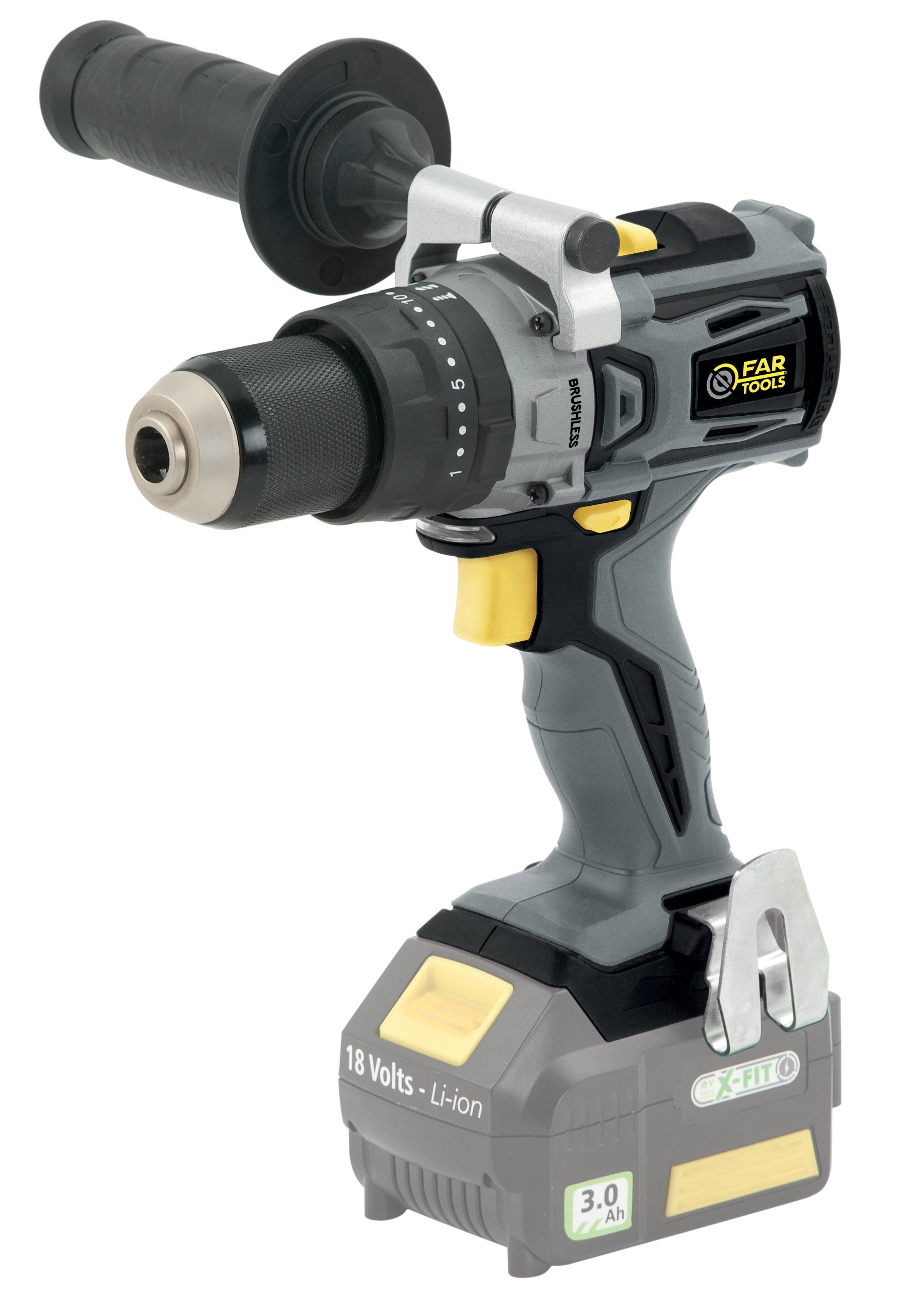 XFB-IMPACT2 Perceuse percu BRUSHLESS 18V 2x3,0Ah FARTOOLS - Imagen 2