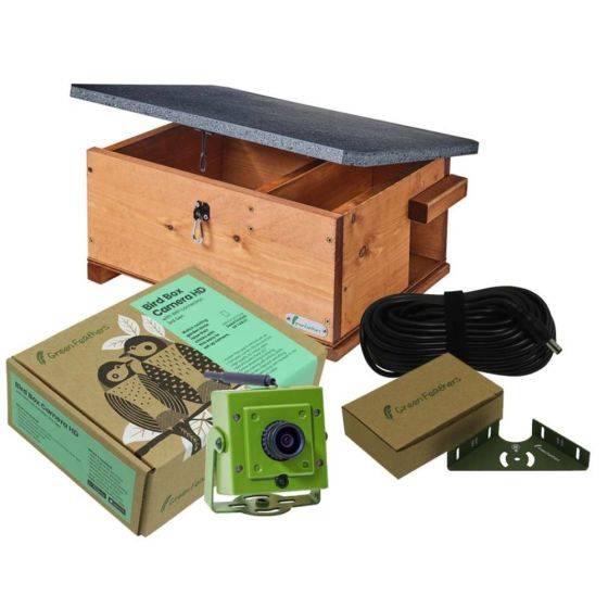 Green Feathers - Kit complet Abri à hérisson avec caméra Wifi - Imagen 1