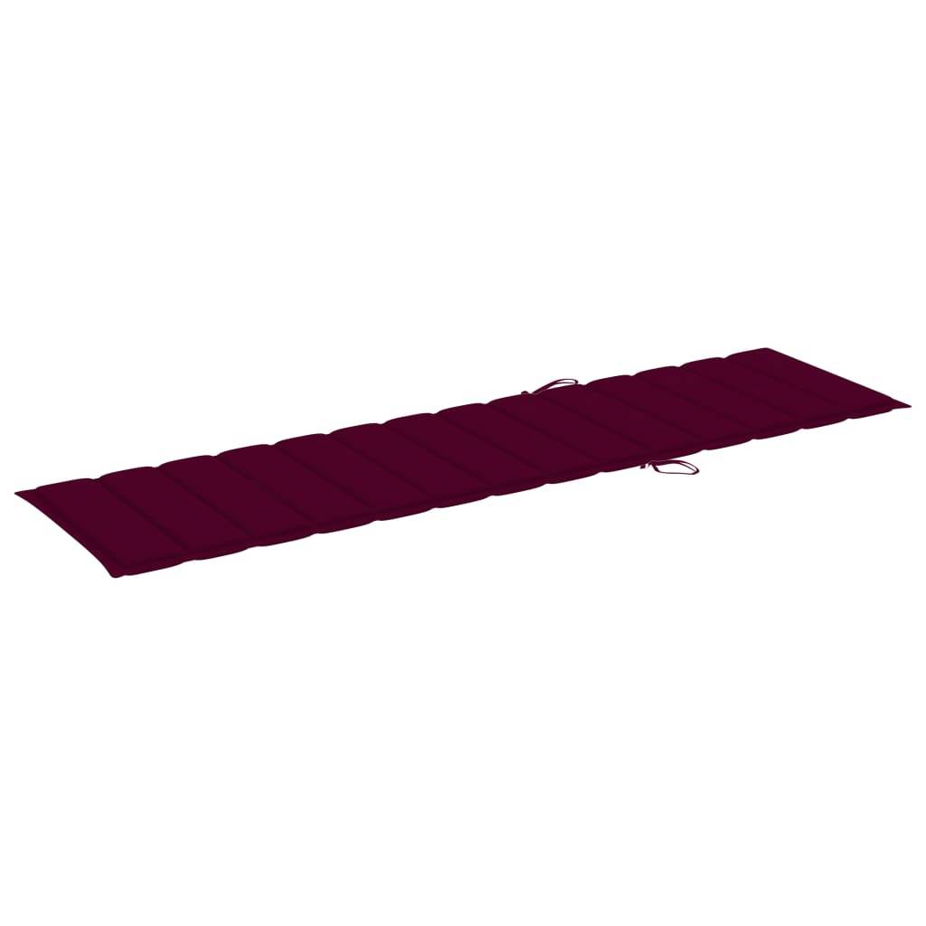 Helloshop26 - Lot de 2 transats chaise longue bain de soleil lit de jardin terrasse meuble d'extérieur avec table et coussin bois de teck solide - Imagen 7