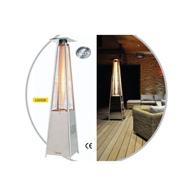 Chauffage Mobile Parasol SOVELOR LOUXOR inox avec tubes quartz au gaz propane de 5 à 13 KW SOVELOR - Image 2