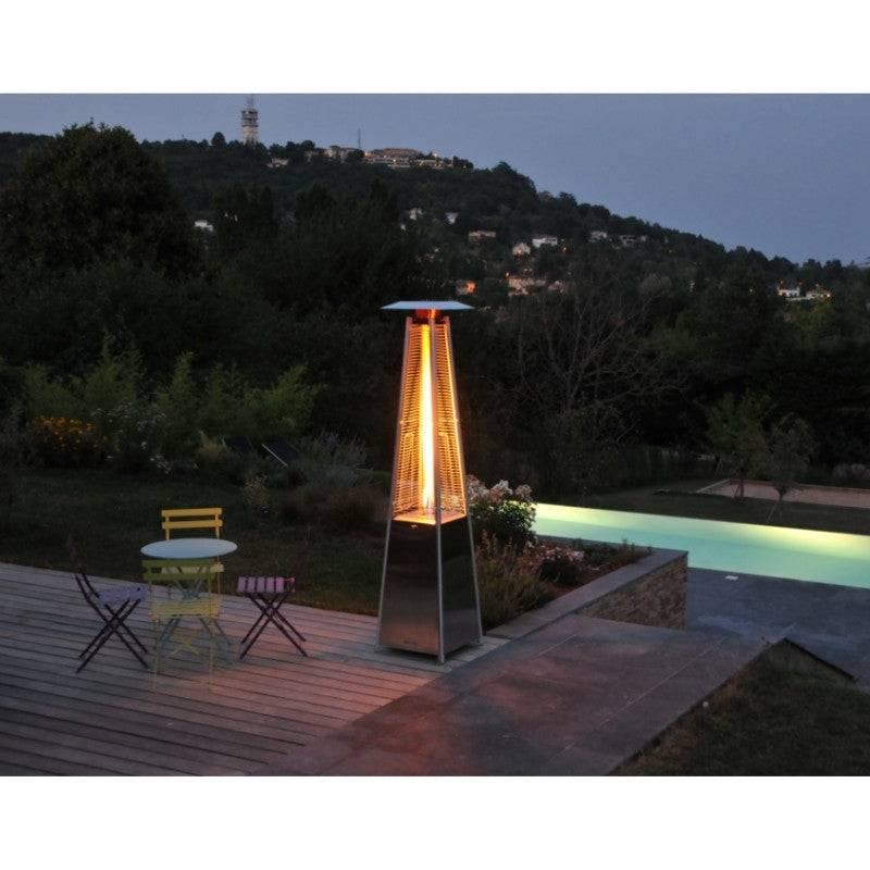Chauffage Mobile Parasol SOVELOR LOUXOR inox avec tubes quartz au gaz propane de 5 à 13 KW SOVELOR - Image 3