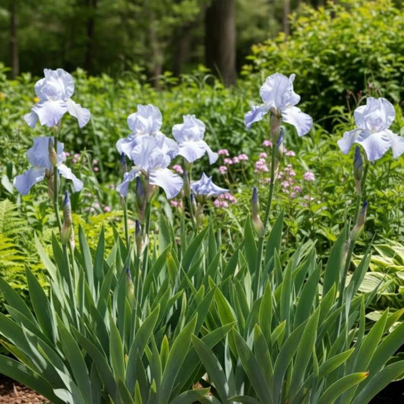 Iris des jardins Jane Phillips à fleurs Bleue/ - feuillage Caduc - Godet - 5/20 cm - Imagen 1