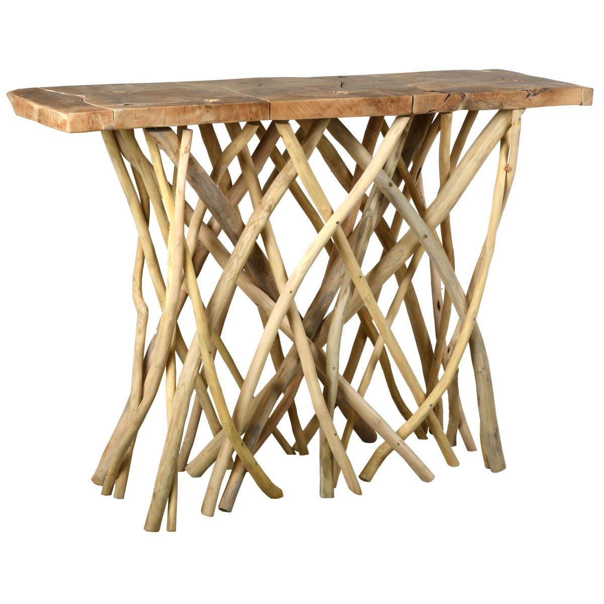 Aubry Gaspard - Console teck pied branchage Puzzle - Arthur - Imagen 1