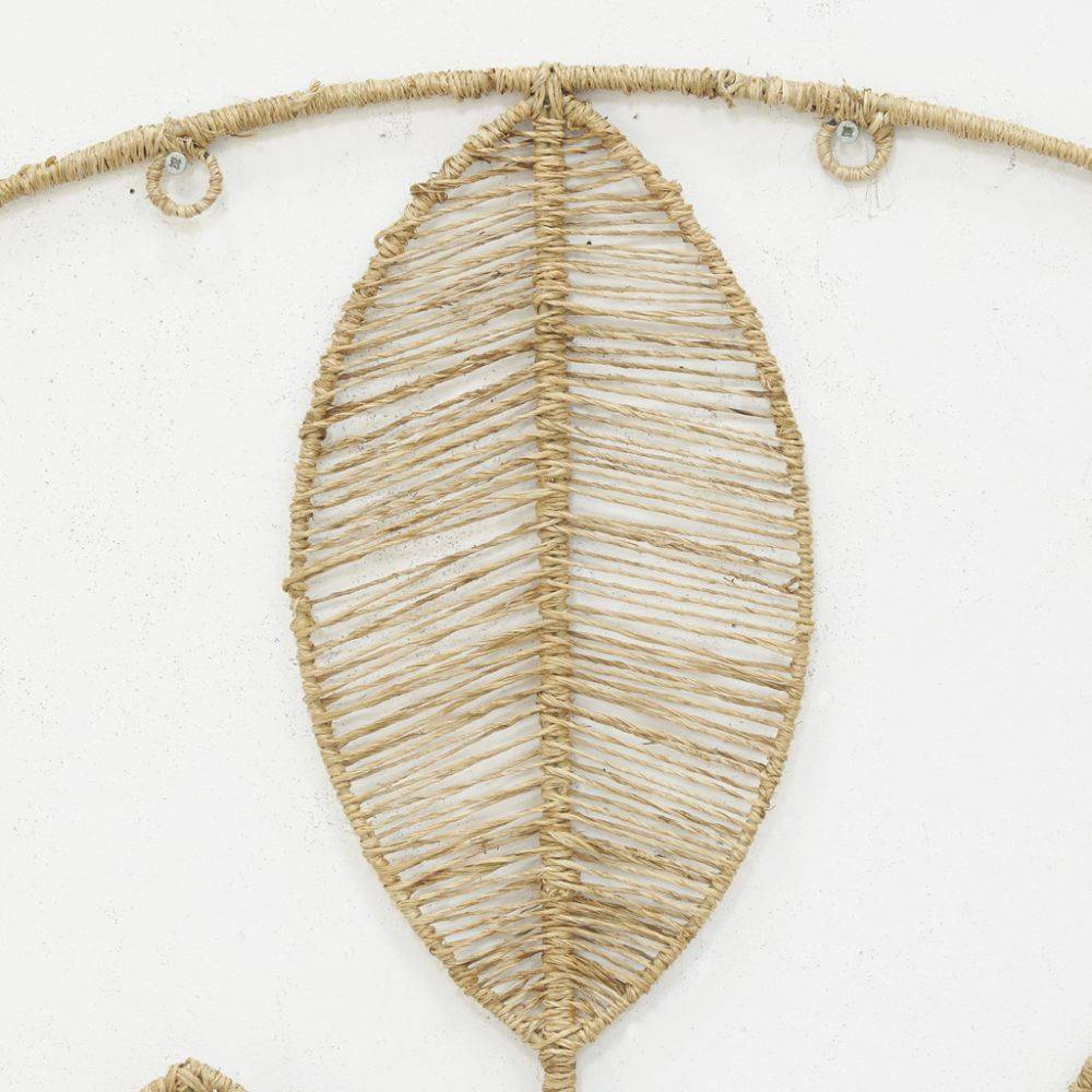 Aubry Gaspard - Décoration murale ajouré en jute - Feuille - Imagen 3