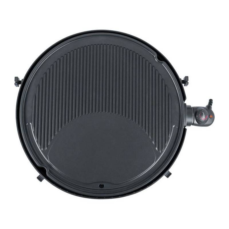 Steba 061600 Vg325 Grill Bbq - 2200 W - Plaque De Cuisson Xxl Diametre 48 Cm - Noir Et Gris - Image 2