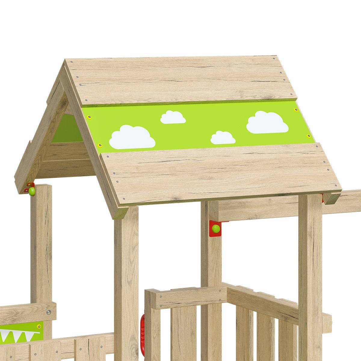 Aire de jeux bois 2,20 m STARRY XPRESSION - 10 enfants - Image 9
