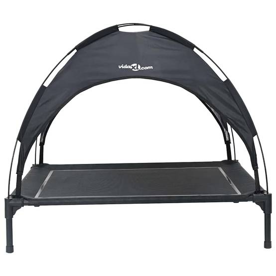 Lit surélevé pour chien en Acier Intérieur & Extérieur Noir Taille XL – ComfortXL Pet Living - Image 4