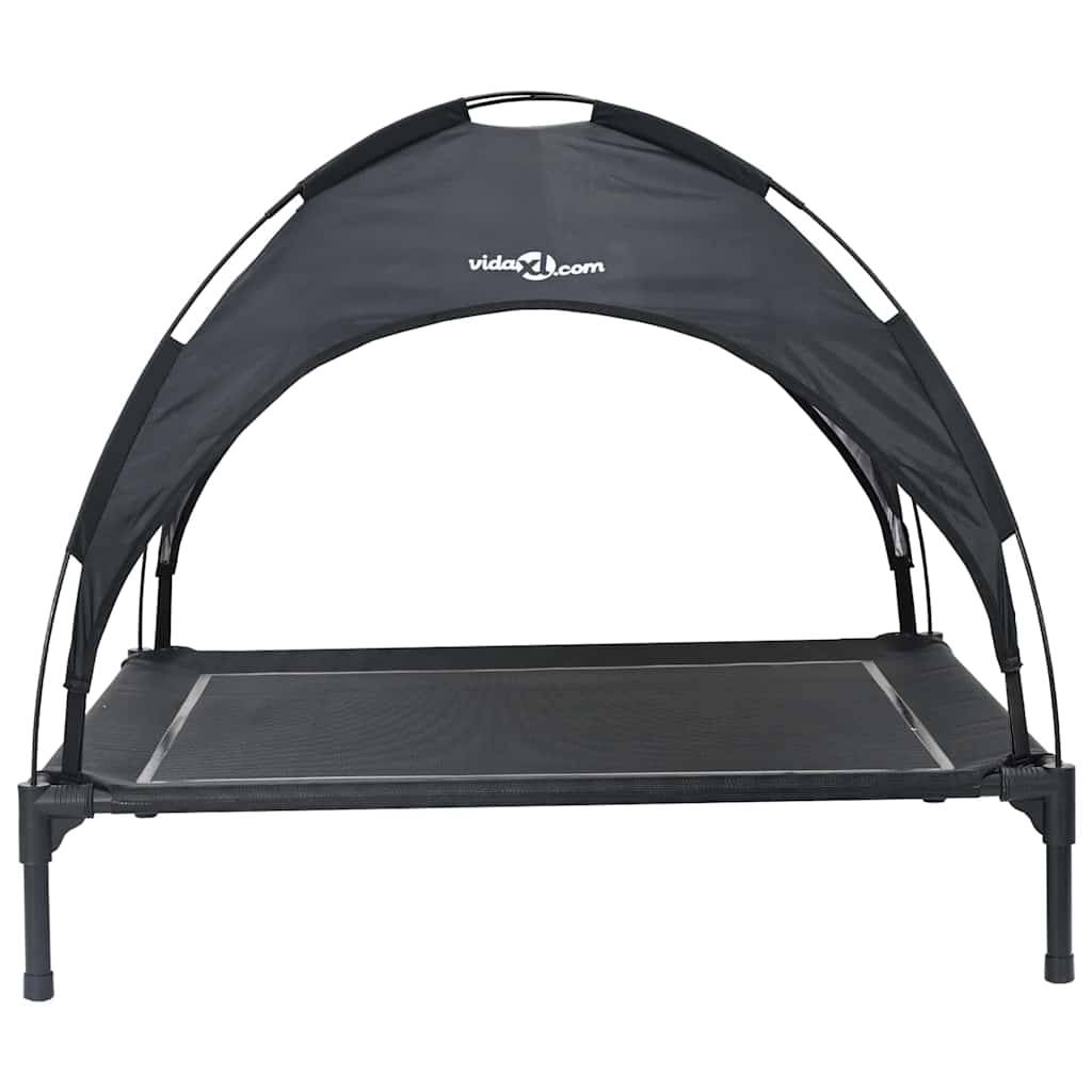 Lit surélevé pour chien en Acier Intérieur & Extérieur Noir Taille XL – ComfortXL Pet Living - Image 4