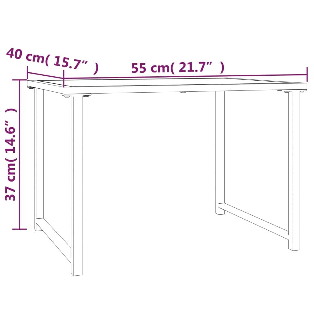 PANGIVO - Table de jardin anthracite 55 x 40 x 37 cm acier - PANGIVO - Image 6