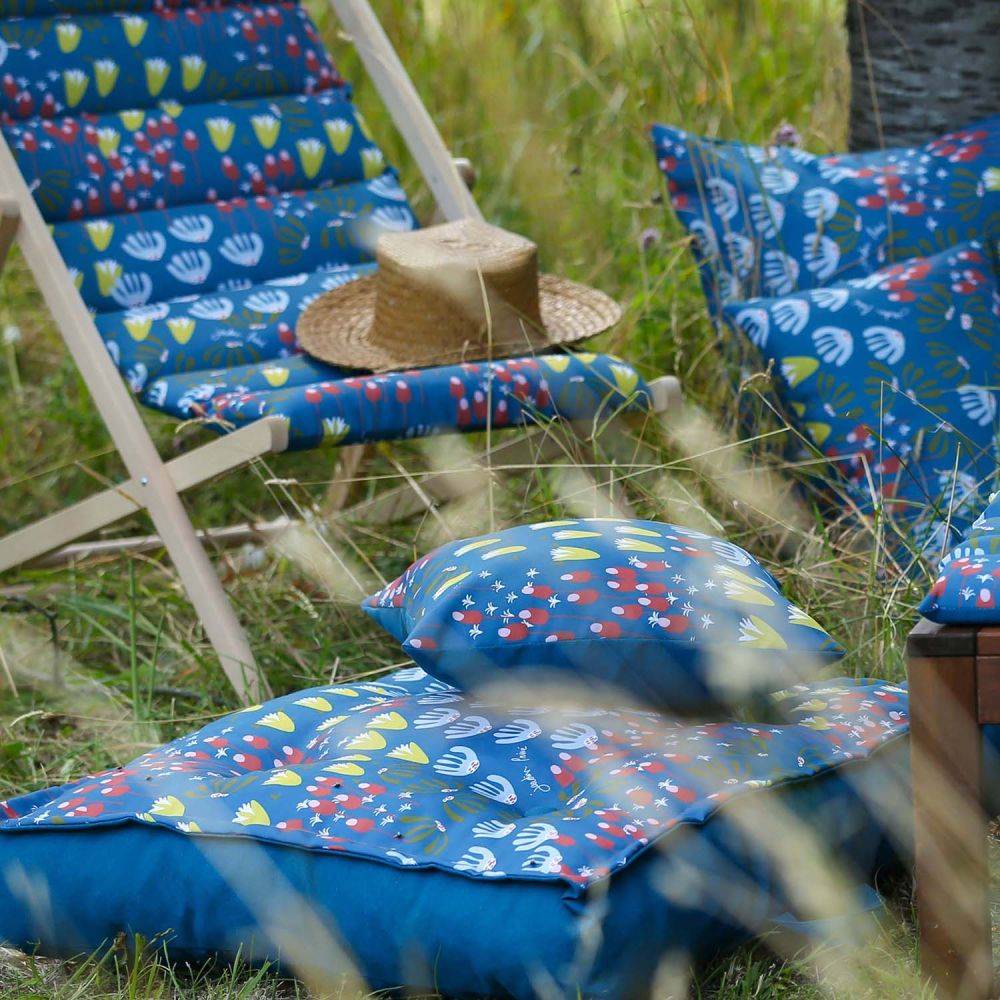 Coussin décoratif en tissu imprimé Eveil 50 x 30 cm Jardin Prive - Imagen 2