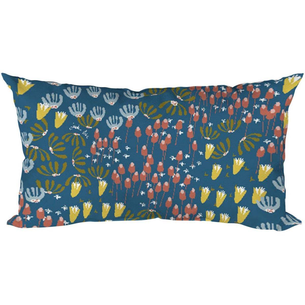 Coussin décoratif en tissu imprimé Eveil 50 x 30 cm Jardin Prive - Imagen 1