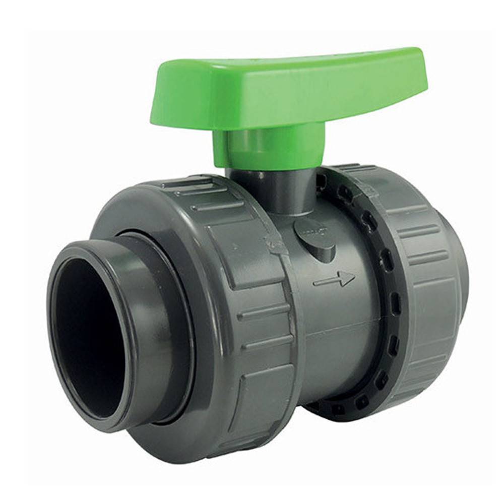 vanne PVC filetage  1 pouce poigner verte - Imagen 1
