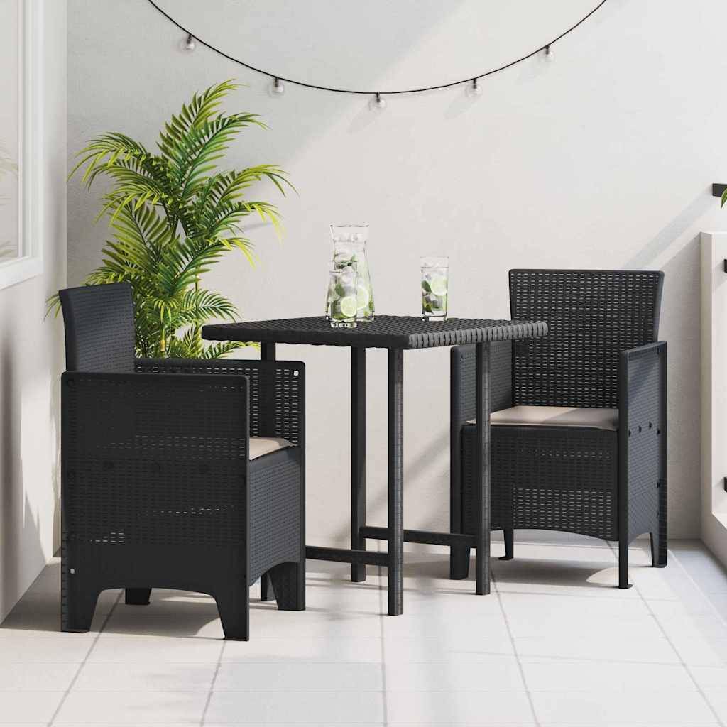 Maison Chic - Lot De 2 Chaises De Jardin - Fauteuils De Jardin Anthracite 53 x 49 x 85 cm PP - Image 2