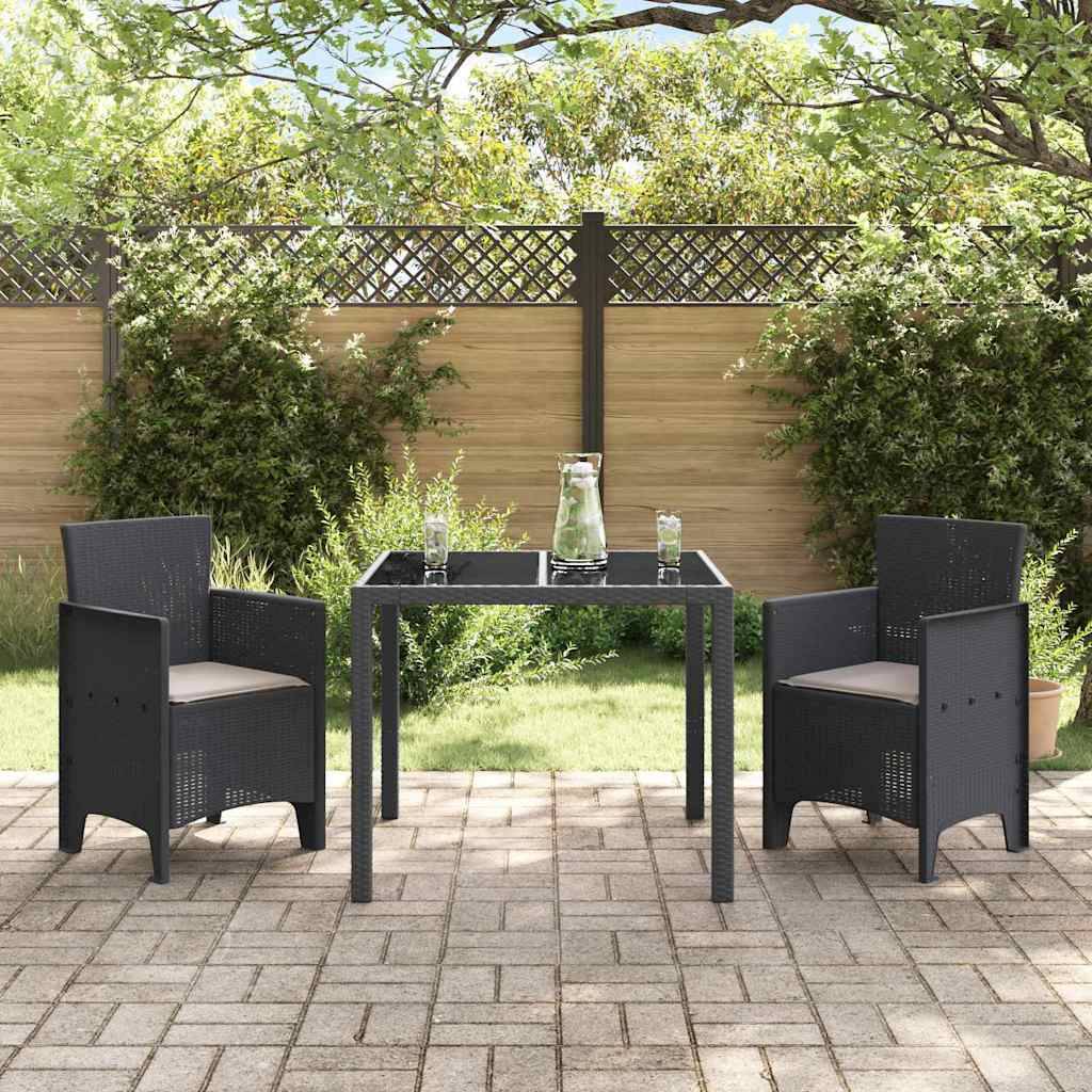 Maison Chic - Lot De 2 Chaises De Jardin - Fauteuils De Jardin Anthracite 53 x 49 x 85 cm PP - Image 3