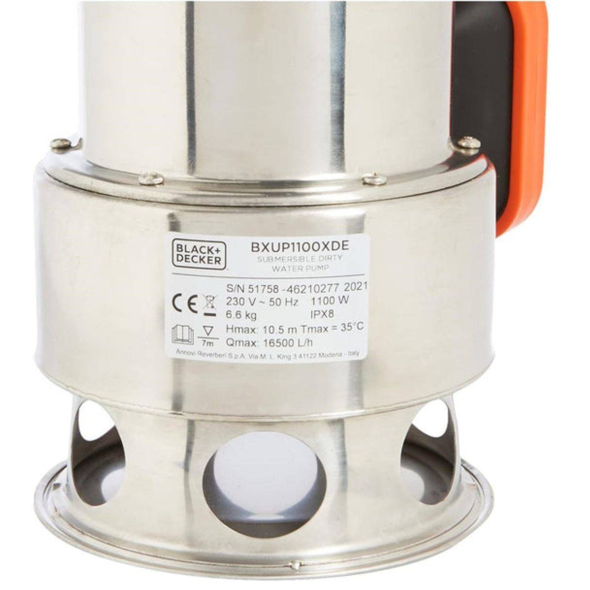 Pompe immergée Eaux Sales 1100W - Pompe à Eau Débit max 16500 l/h Élévation 10.5m Black+Decker - Image 10