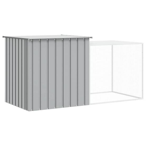 Vidaxl - Clapier Gris 200x91x100 cm Acier galvanisé vidaXL 3155528 - Imagen 5