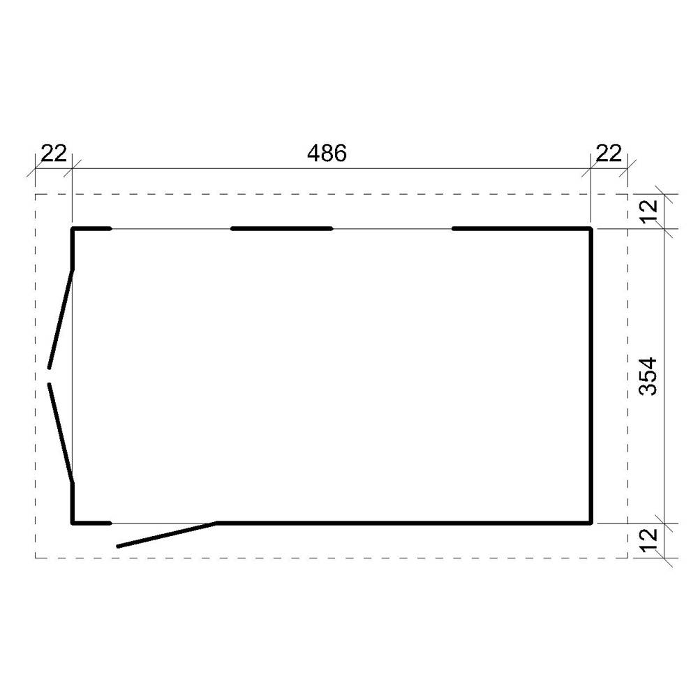 Timbela - Garage Qualité Premium 17 m² / L378xl530 cm - garage pour auto, moto, vélos, machines de jardinage - Timbela M991B-TERRA BROWN - Image 6