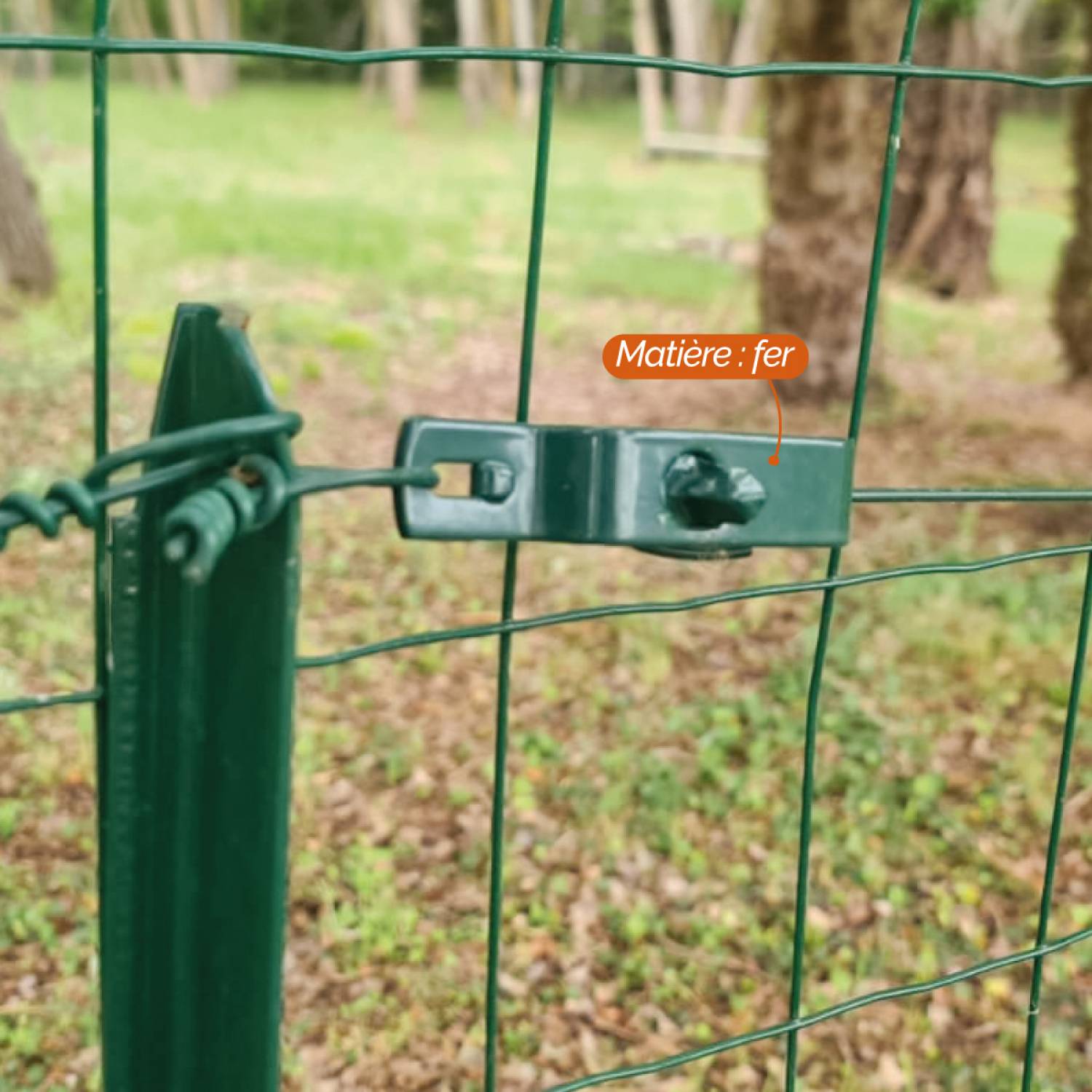 Linxor - Tendeur en acier galvanisé plastifié N°2 pour fil de grillage ou autre - Vert - Linxor - Imagen 3
