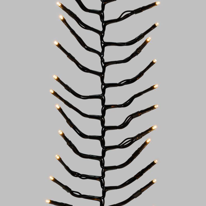Lotti - Guirlande Boa 12cm 22M 2200 miniLed ambré 8 modes câble vert 30V Lotti - Imagen 9