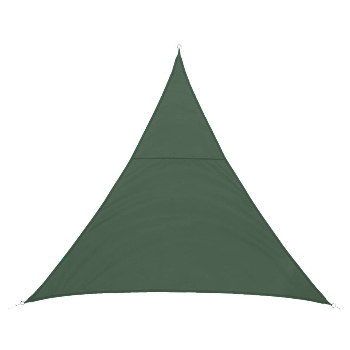 Hesperide - Voile d ombrage triangulaire "Shae" vert olive 3x3x3m en polyester Hespéride - Imagen 1