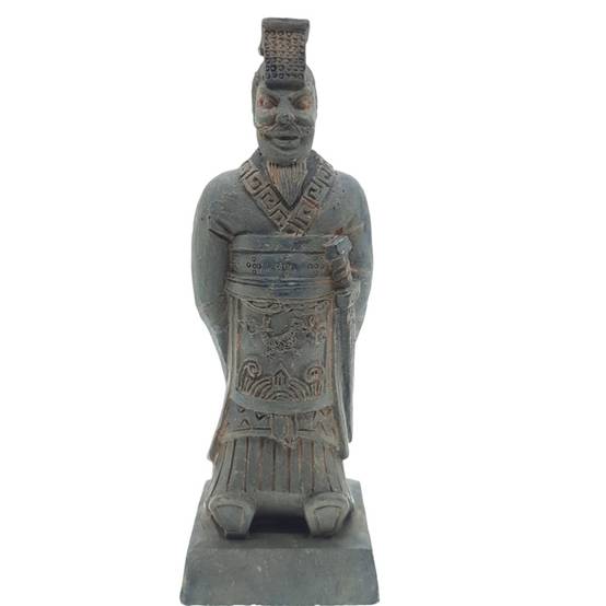 Statuette guerrier chinois Qin 3 L, hauteur 14.5 cm, décoration aquarium - Image 2