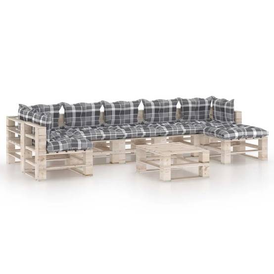 Vidaxl - Salon de jardin en palette avec coussins - vidaXL - Imagen 1