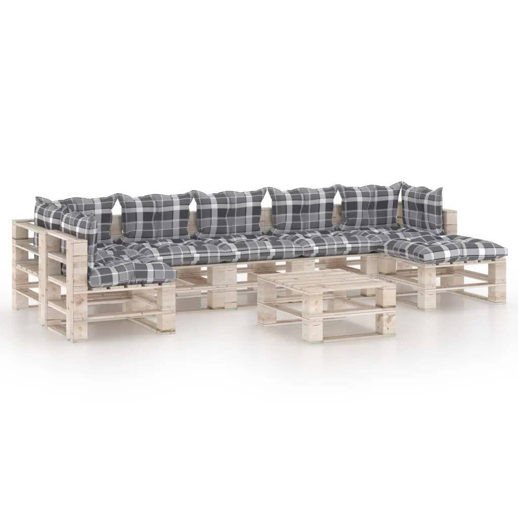 Vidaxl - Salon de jardin en palette avec coussins - vidaXL - Imagen 1