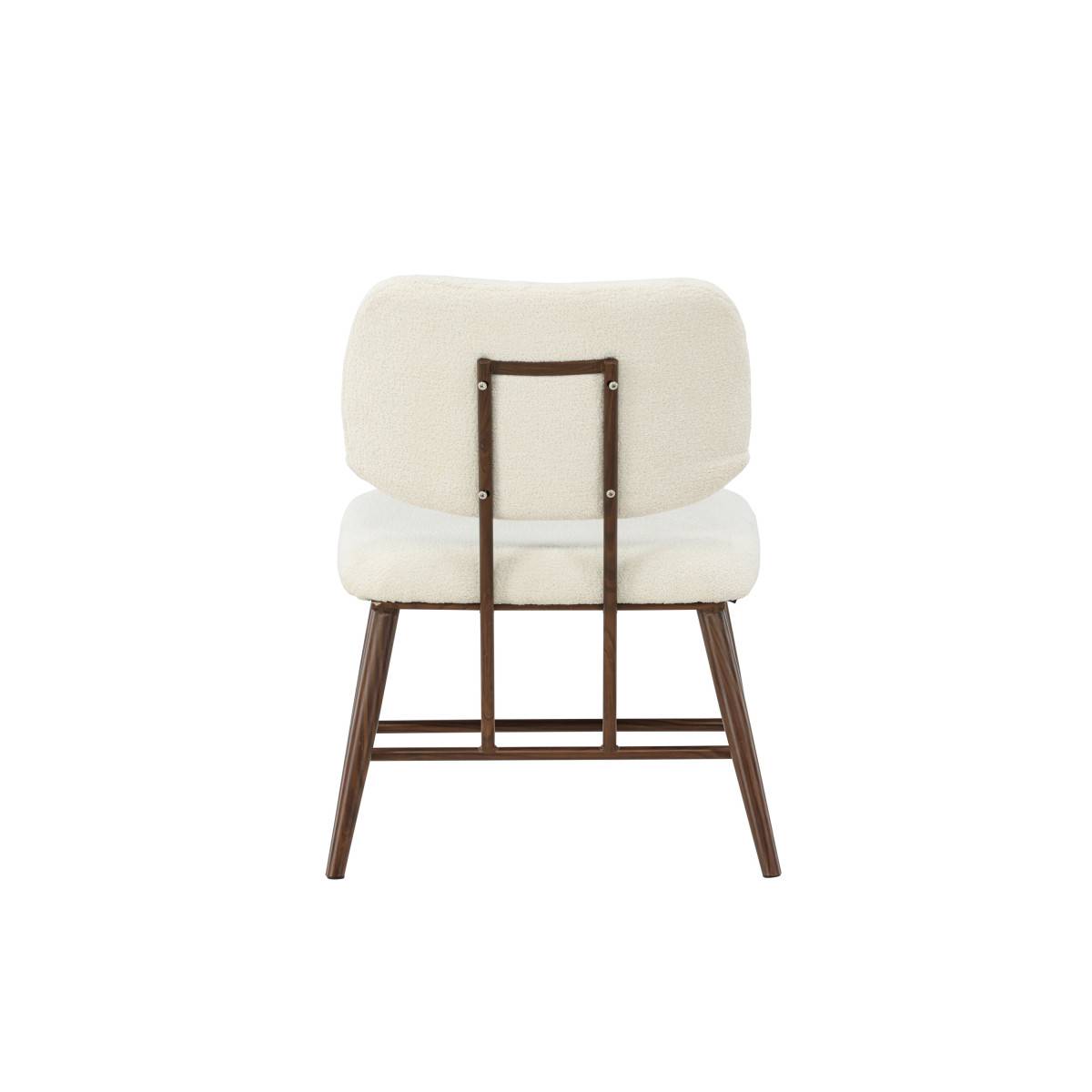 Paris Prix - Fauteuil Design Bouclette "Midland" 84cm Blanc - Image 10