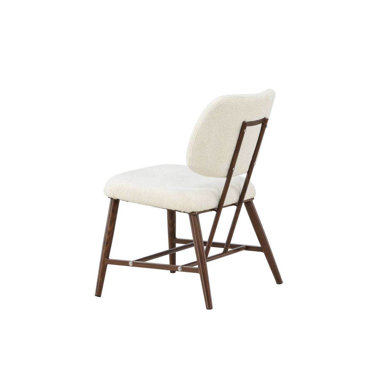 Paris Prix - Fauteuil Design Bouclette "Midland" 84cm Blanc - Image 8