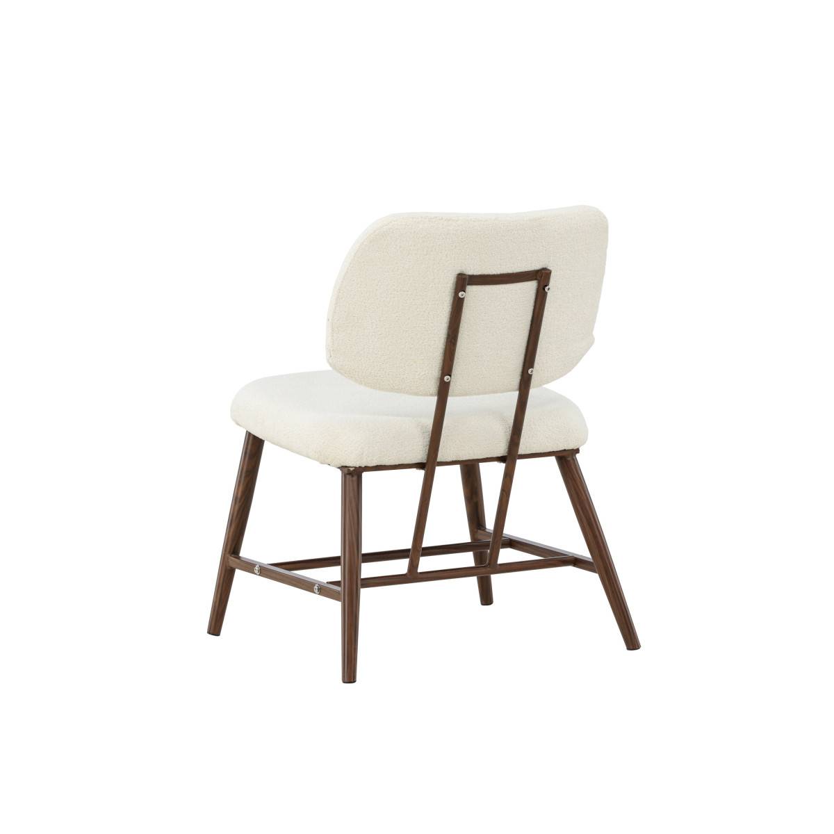Paris Prix - Fauteuil Design Bouclette "Midland" 84cm Blanc - Image 9