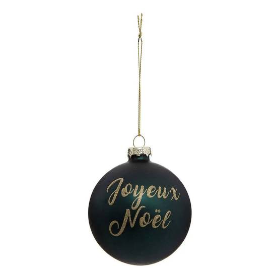 Boule de Noël Paillettes "Nouvelle Orléans" 8cm Vert
