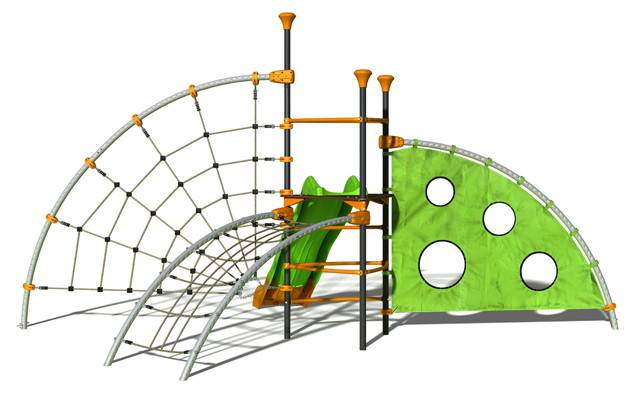 Trigano - Structure de jeux EVO-KIDS - 1 tour centrale, 4 agrès Trigano - Imagen 1