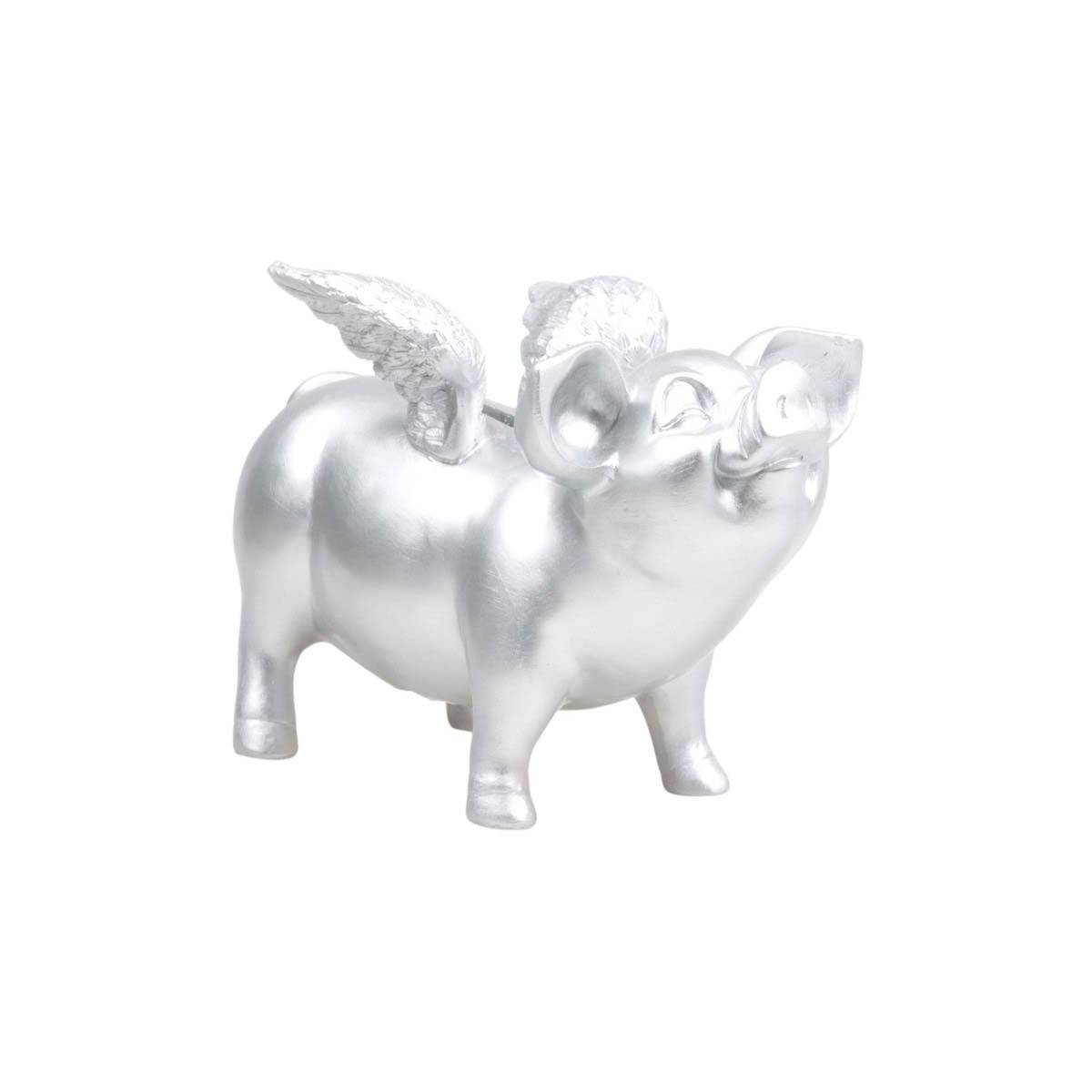 Stoobz - Tirelire cochon avec ailes en résine 14 x 25 x 15 cm Stoobz - Imagen 1