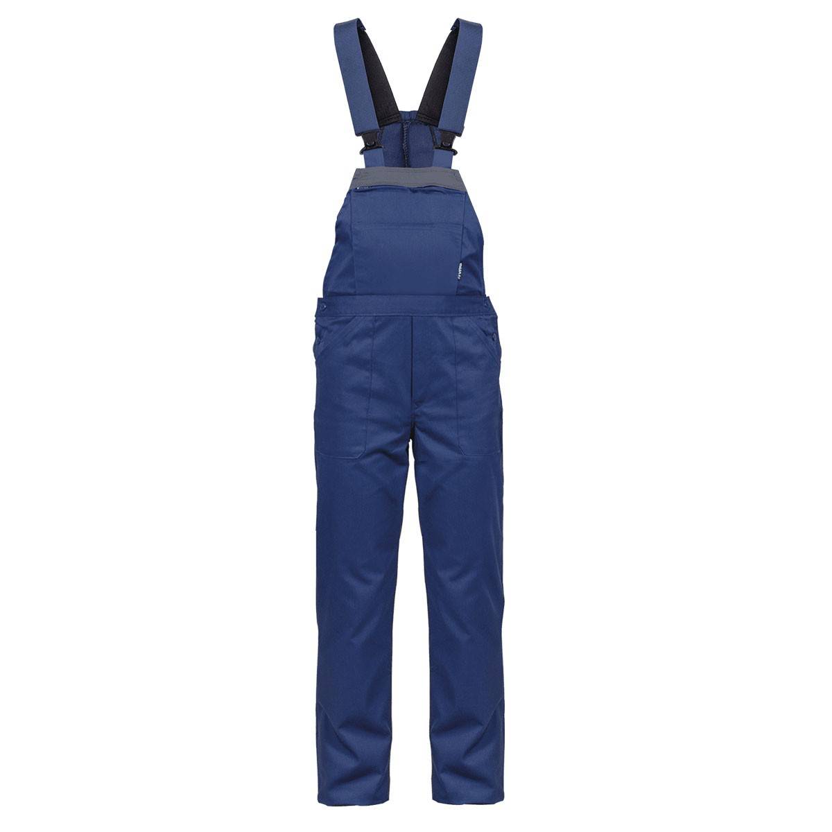 Salopette de travail Bleu marine Taille 46 Polyester / Coton 7 Poches Sangles épaules reglables VITO - Imagen 1