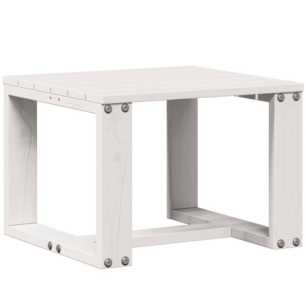 3 pcs salon de jardin - Mobilier d'extérieur blanc bois massif de pin-JU8045 - Image 8