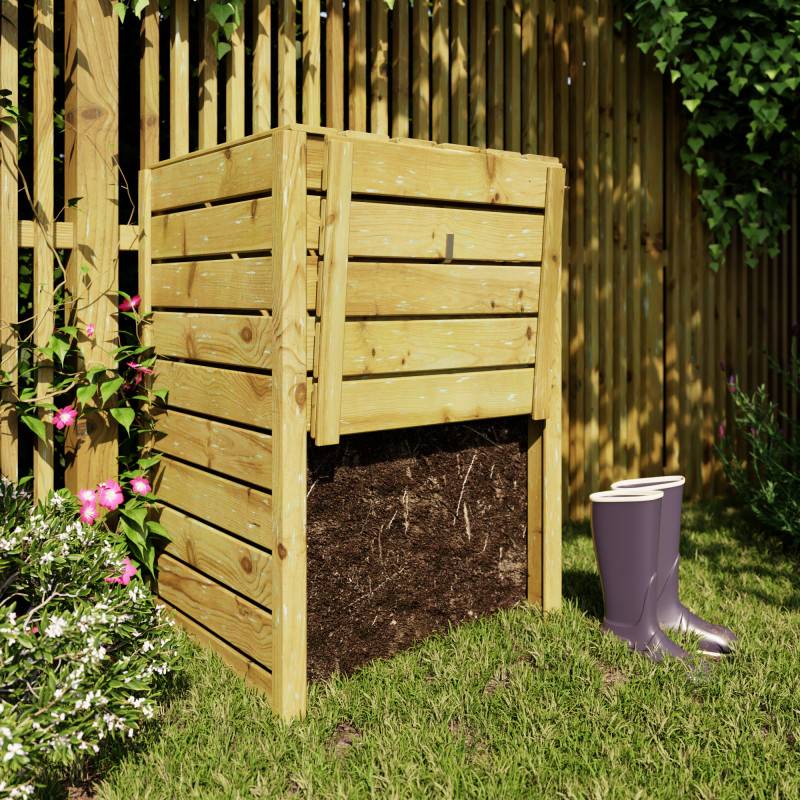 Forest Style - Composteur en bois traité 350L Converto - Imagen 3