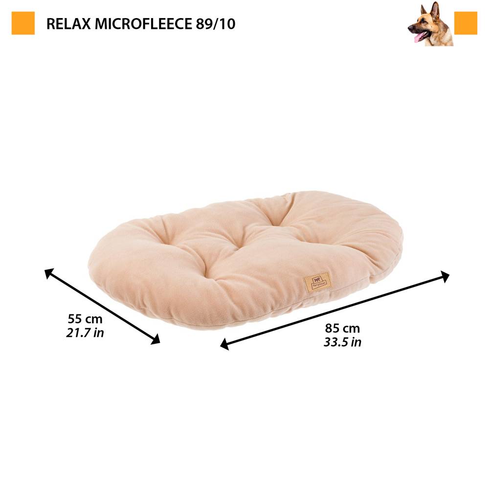 Ferplast - Ferplast Coussin Chien RELAX 89/10 MICROFLEECE, Lit pour Chiens, Coussins pour Chiens de Taille Moyenne, Matelas Tapis, Coussin Rembourré pour Panier - Imagen 2