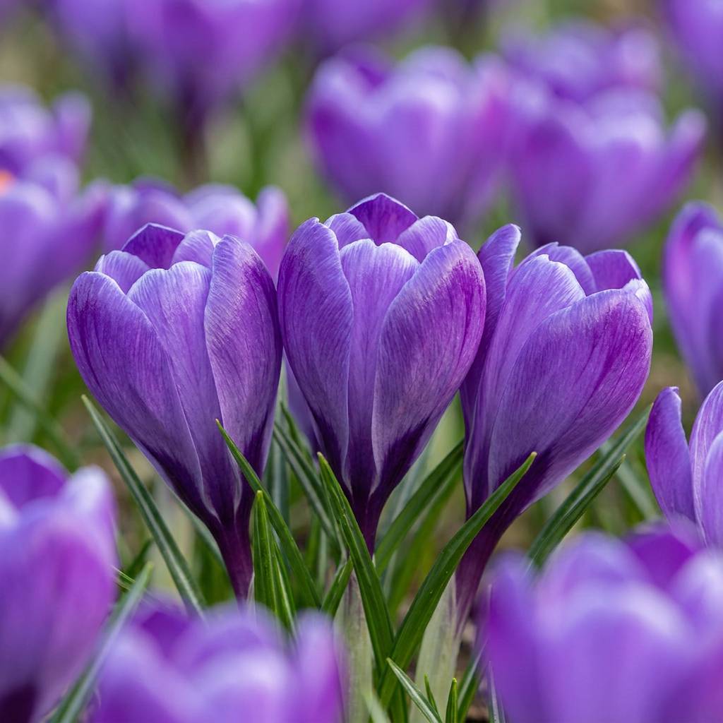 La Green Touch - Crocus bleu à grandes fleurs - 120 bulbes - Image 1