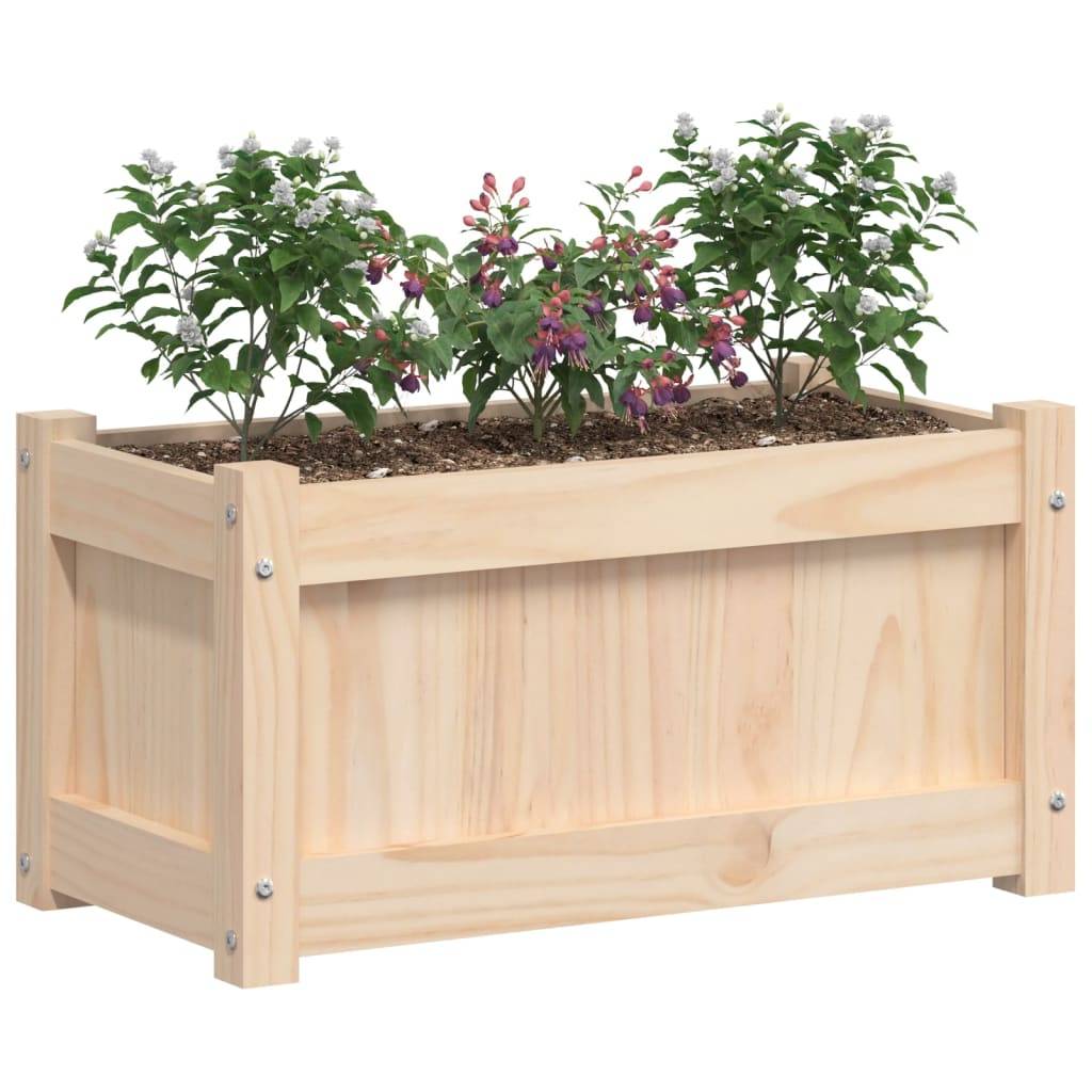Vidaxl - Jardinière d'extérieur 60x31x31 cm bois de pin massif vidaXL 837439 - Image 5