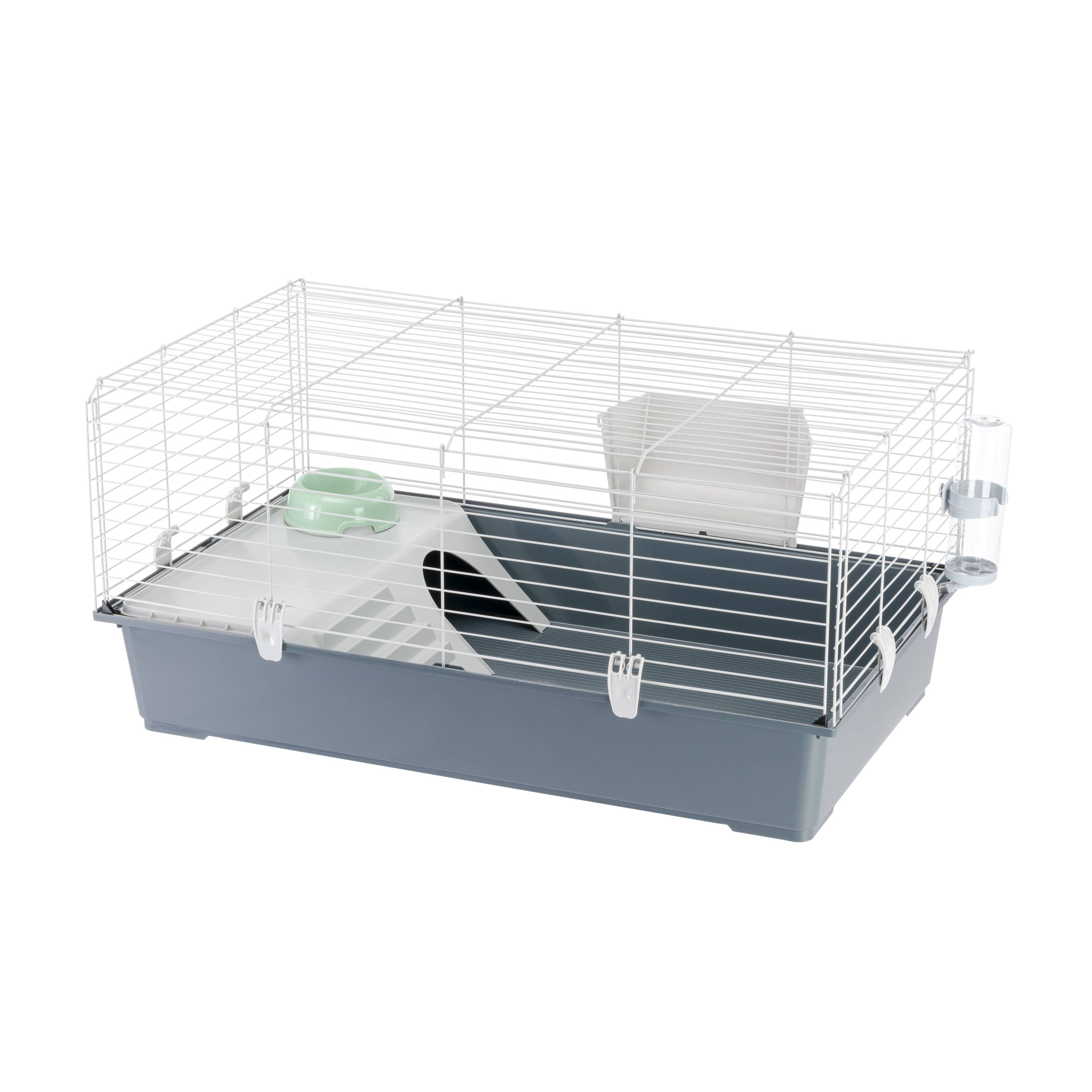 Ferplast - FERPLAST Cage Rongeur LAPIN 100 pour Lapins, Cochons d'Inde, Cochons d'Inde, en Métal, Accessoires inclus : Mangeoire, Abreuvoir, Maison, Gamelle. - Image 1