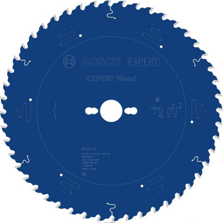 Lame de scie circulaire Bois 300 x 3,2/2,2 x 30 mm T48 - BOSCH - 2608902181 - Image 1