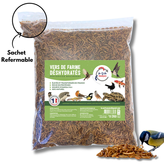 Vers de farine déshydratés 2kg - Le Ver Français - Imagen 4