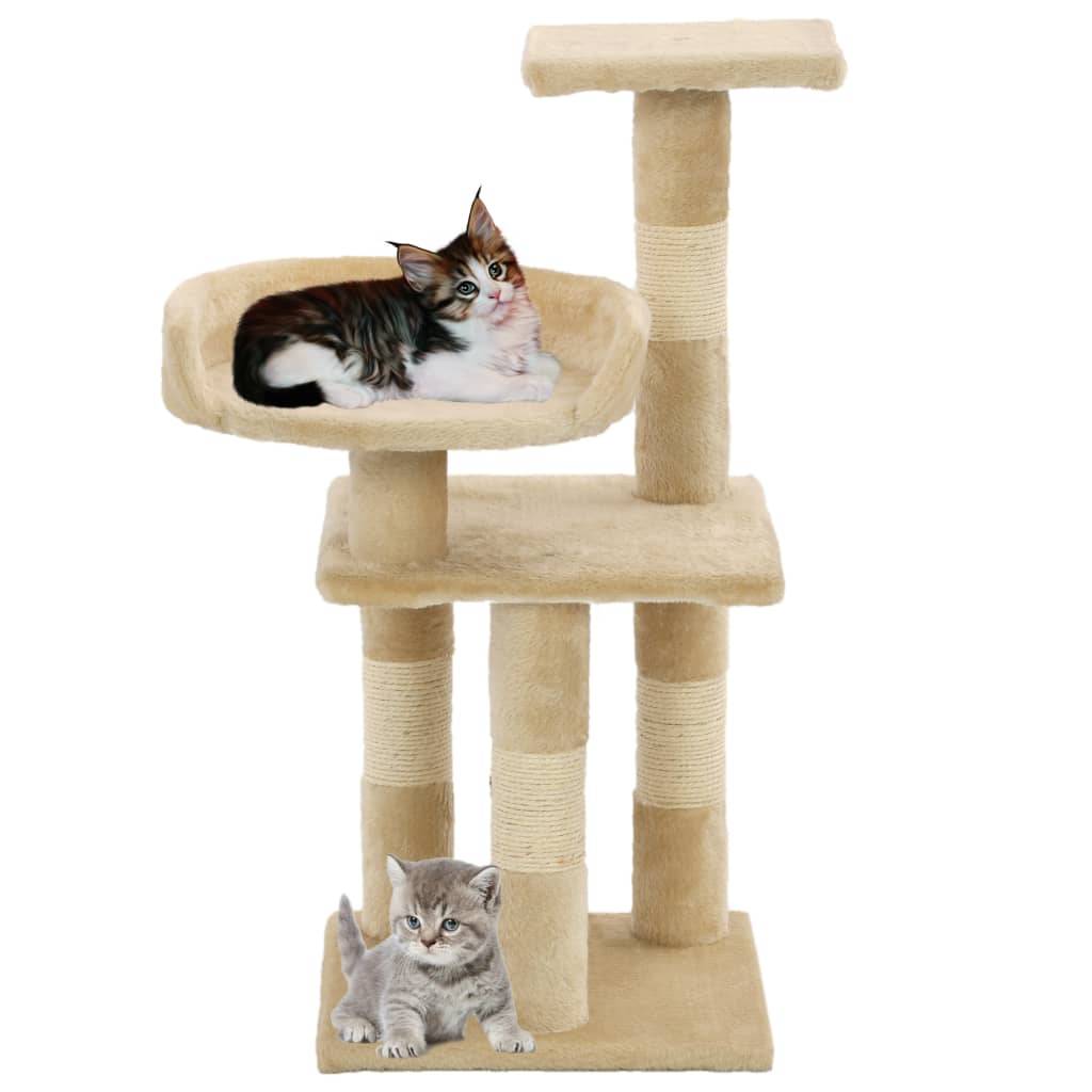 Arbre à chat  Sebastiano Beige  30 X 30 X 65 cm  - P87209B - Image 2