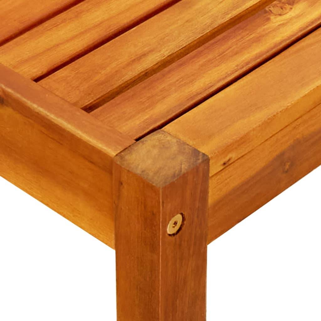 Maison Chic - Banc de jardin - Banc d'extérieur - Banquette avec table et repose-pieds Bois d'acacia solide-JU13974 - Imagen 7