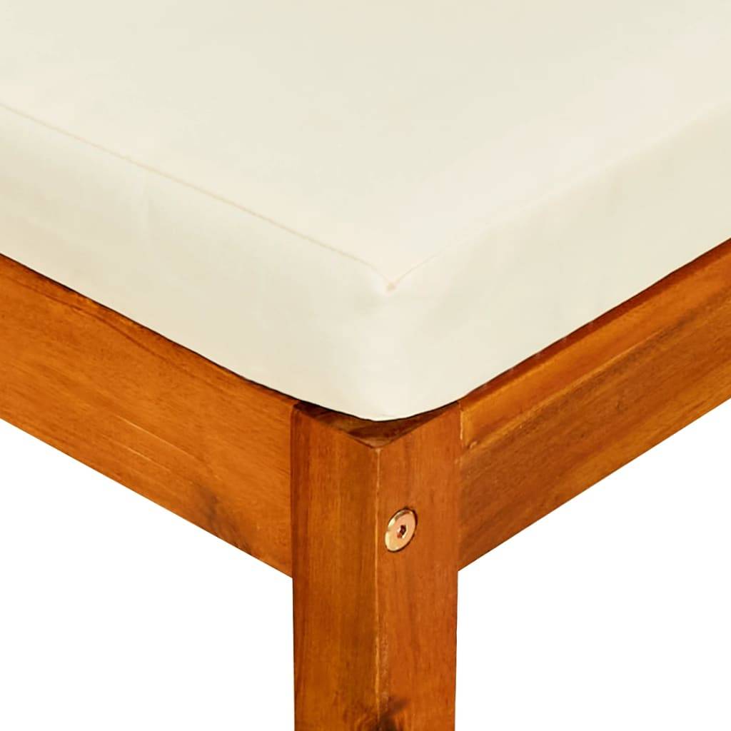Maison Chic - Banc de jardin - Banc d'extérieur - Banquette avec table et repose-pieds Bois d'acacia solide-JU13974 - Imagen 9