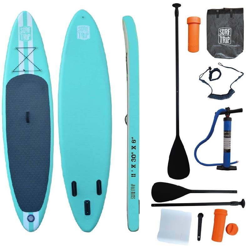 Paddle gonflable - En dropstitch - Avec sac de transport - Dimensions : 335 x 76 x 15 cm - Surftrip - Imagen 1