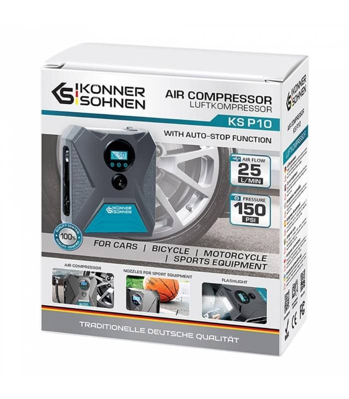 Compresseur automobile 120W, 25L/min, 10 bars, Câble de 3 mètres - Könner  Söhnen KS P10 - Image 6