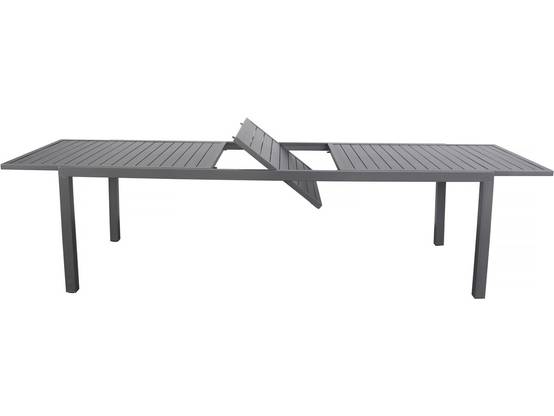 Table De Jardin Extensible En Métal "salou" - 240/300 X 100 X 75 Cm - Gris -habitat Et Jardin - Image 3
