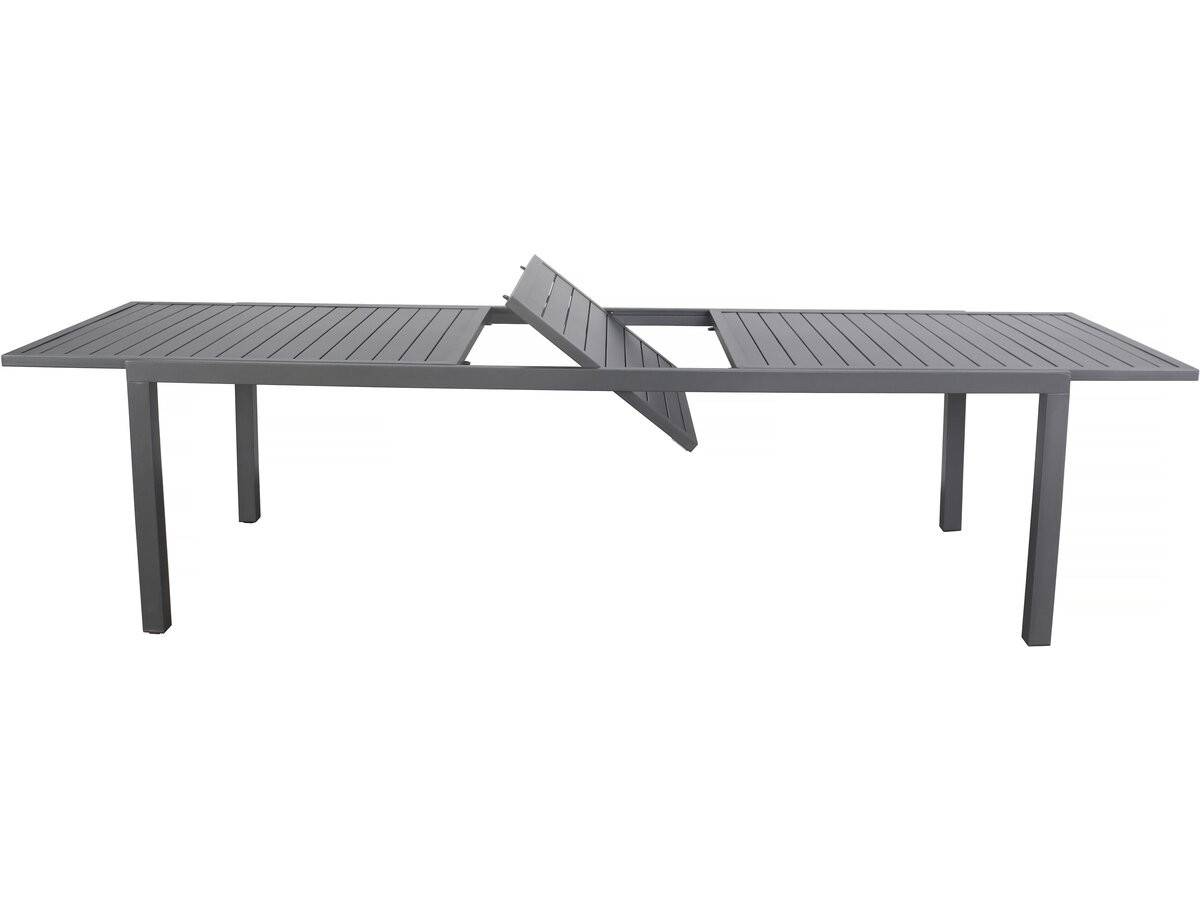 Table De Jardin Extensible En Métal "salou" - 240/300 X 100 X 75 Cm - Gris -habitat Et Jardin - Image 3