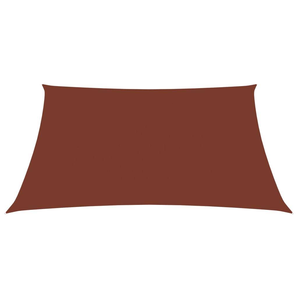 Helloshop26 - Voile d'ombrage tissu oxford rectangulaire 2,5 x 3,5 m terre cuite - Imagen 2